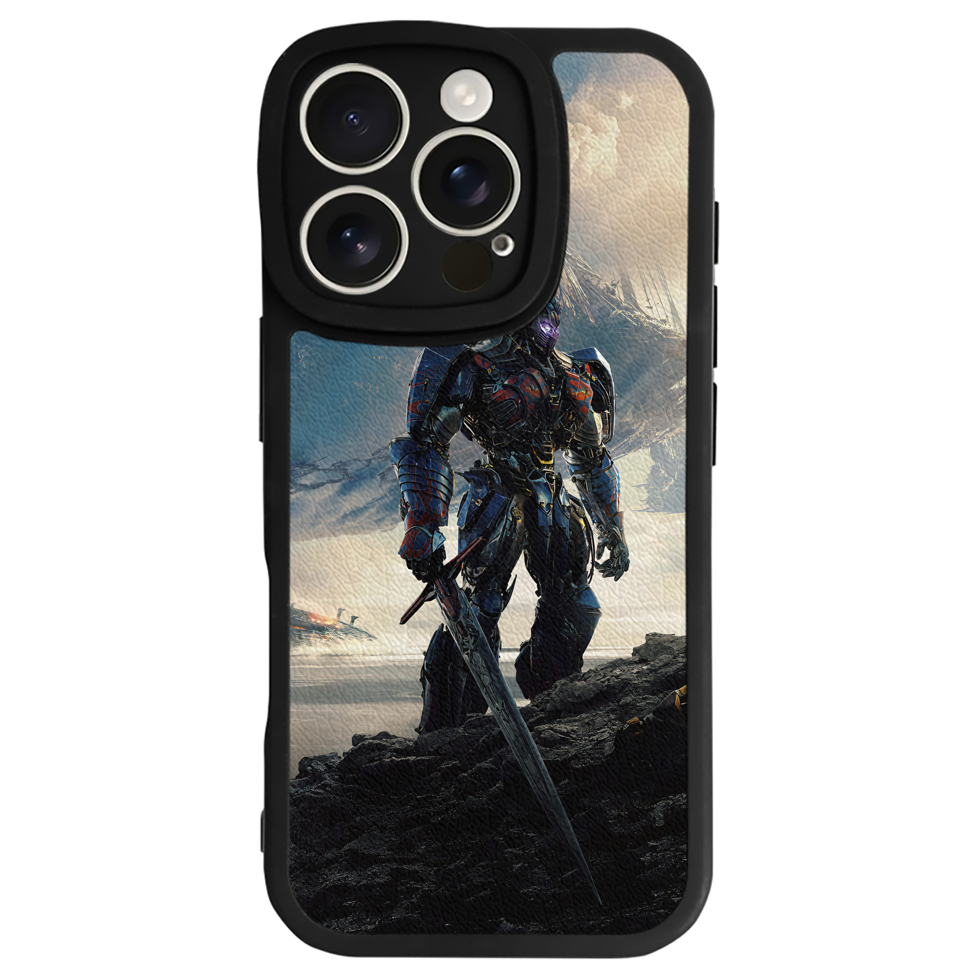 （画像用） Transformers トランスフォーマー 【iPhone 16シリーズ対応】シリコンスマホケース（レザー調） 材質：シリコン